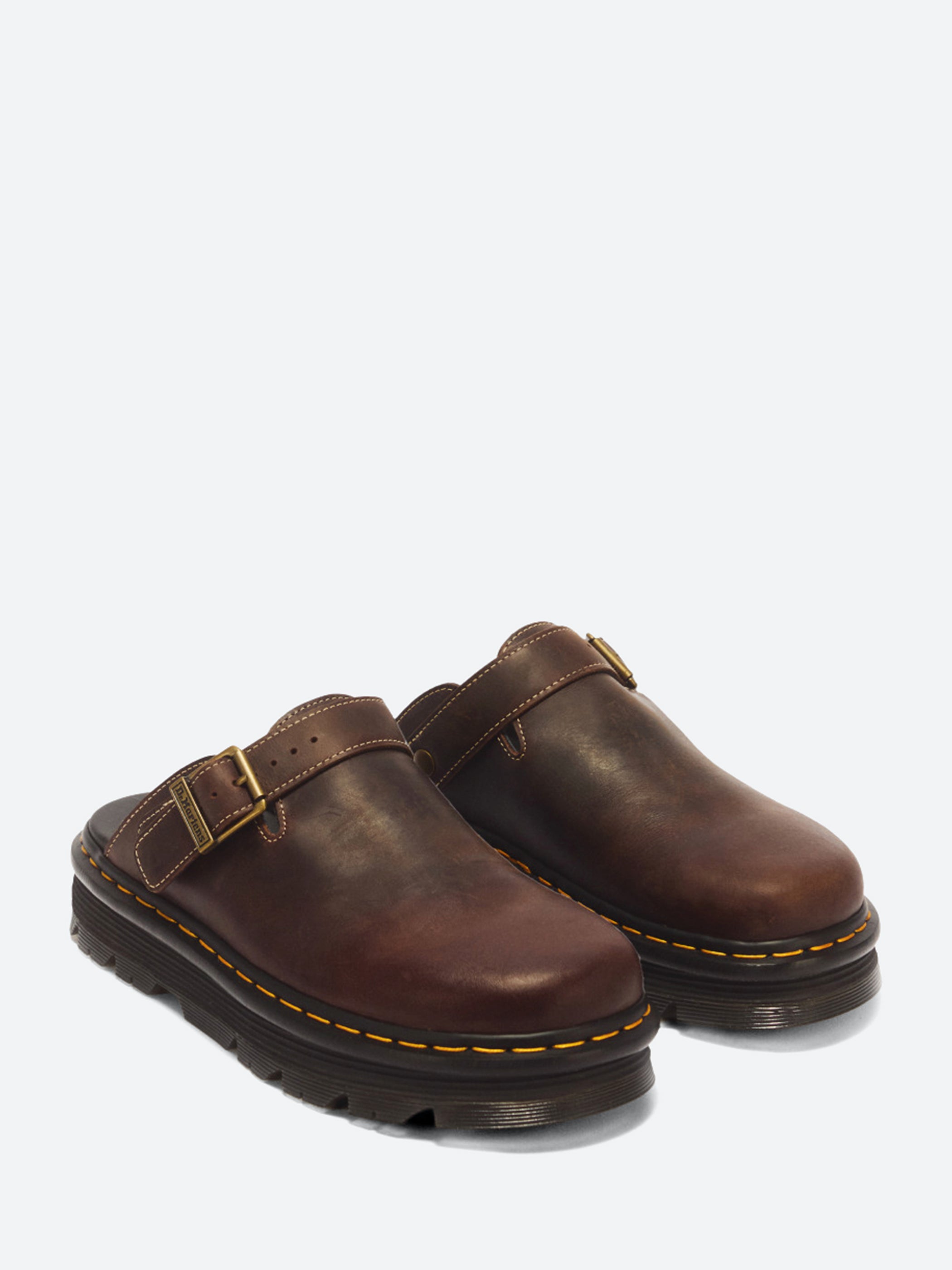 Dr. Martens - Zebzag Mule in Dark Brown Crazy Horse – gravitypope