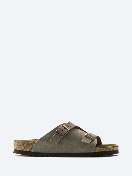 BIRKENSTOCK Zürich Soft Footbed Zürich Soft Footbed Suede Leather in Taupe | BIRKENSTOCK UAE