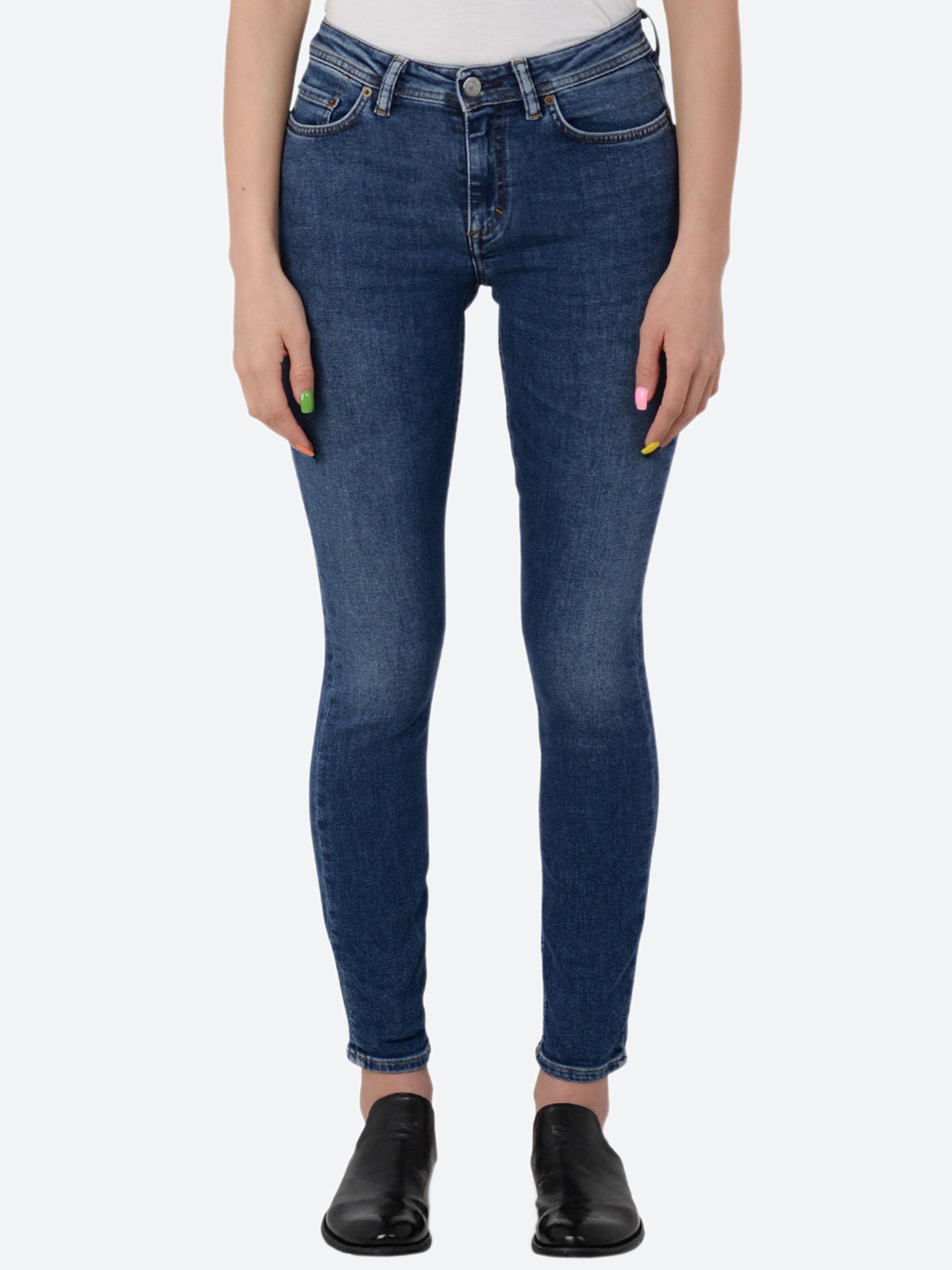Acne Studios - Climb Skinny Fit Jeans in Mid Blue – gravitypope