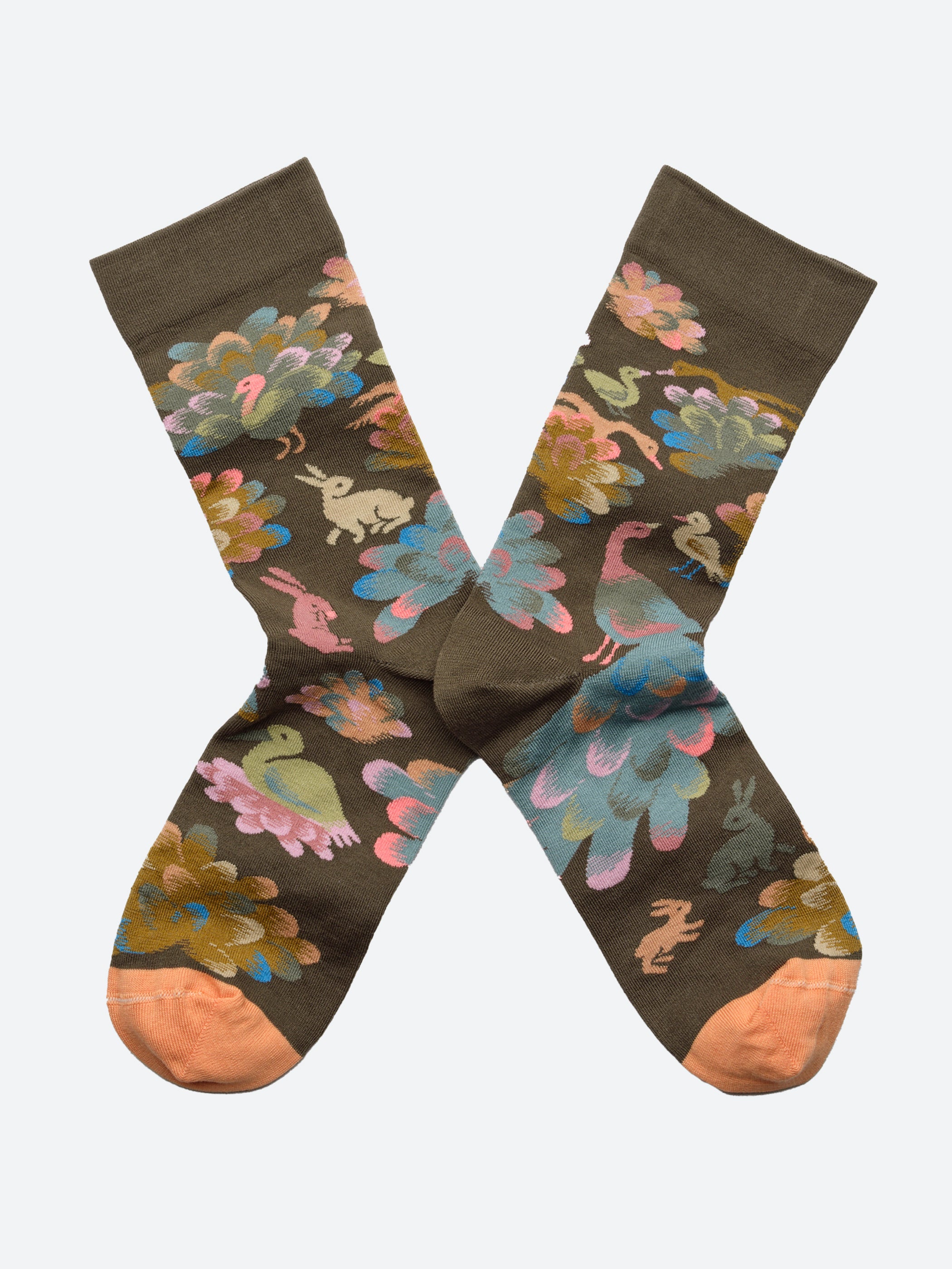 Khaki Peacock Sock