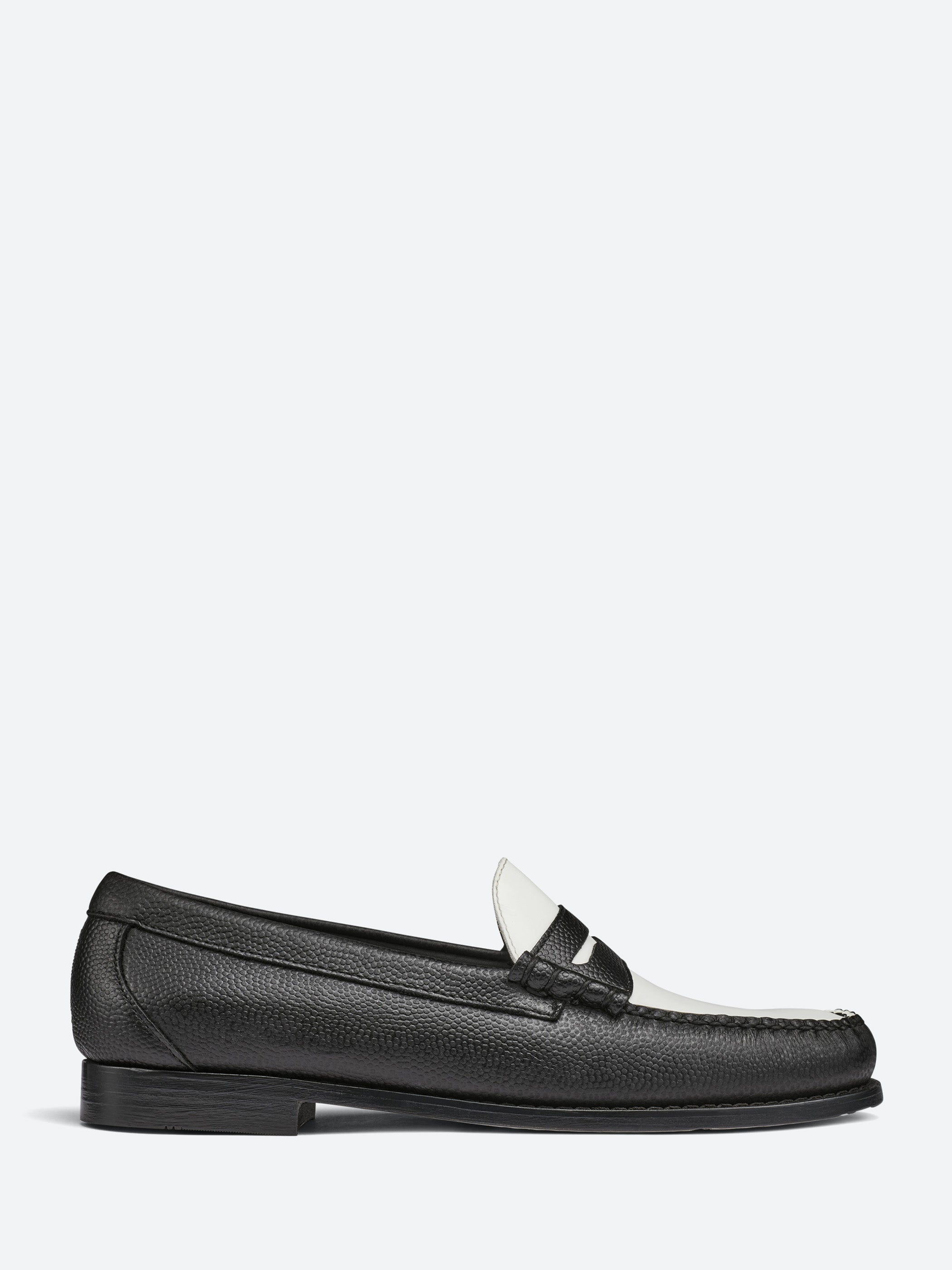 G.H. Bass x Reigning Champ - Larson Weejun in Black and White