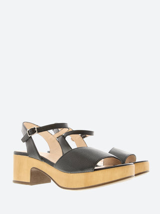 Wonders D-8802 Leather Wedge Sandal