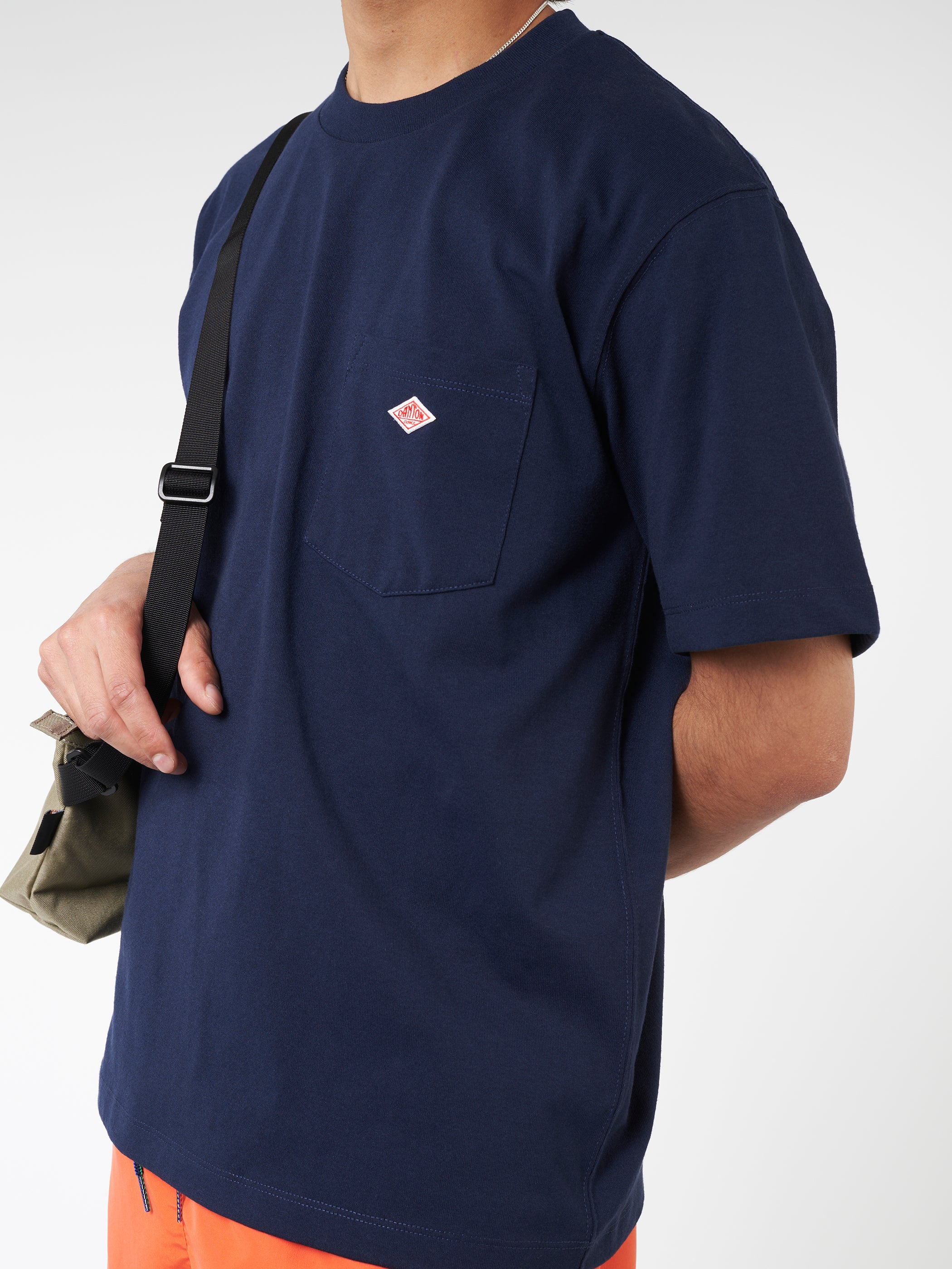 Men's Plain Short Sleeve Pocket T-Shirt
