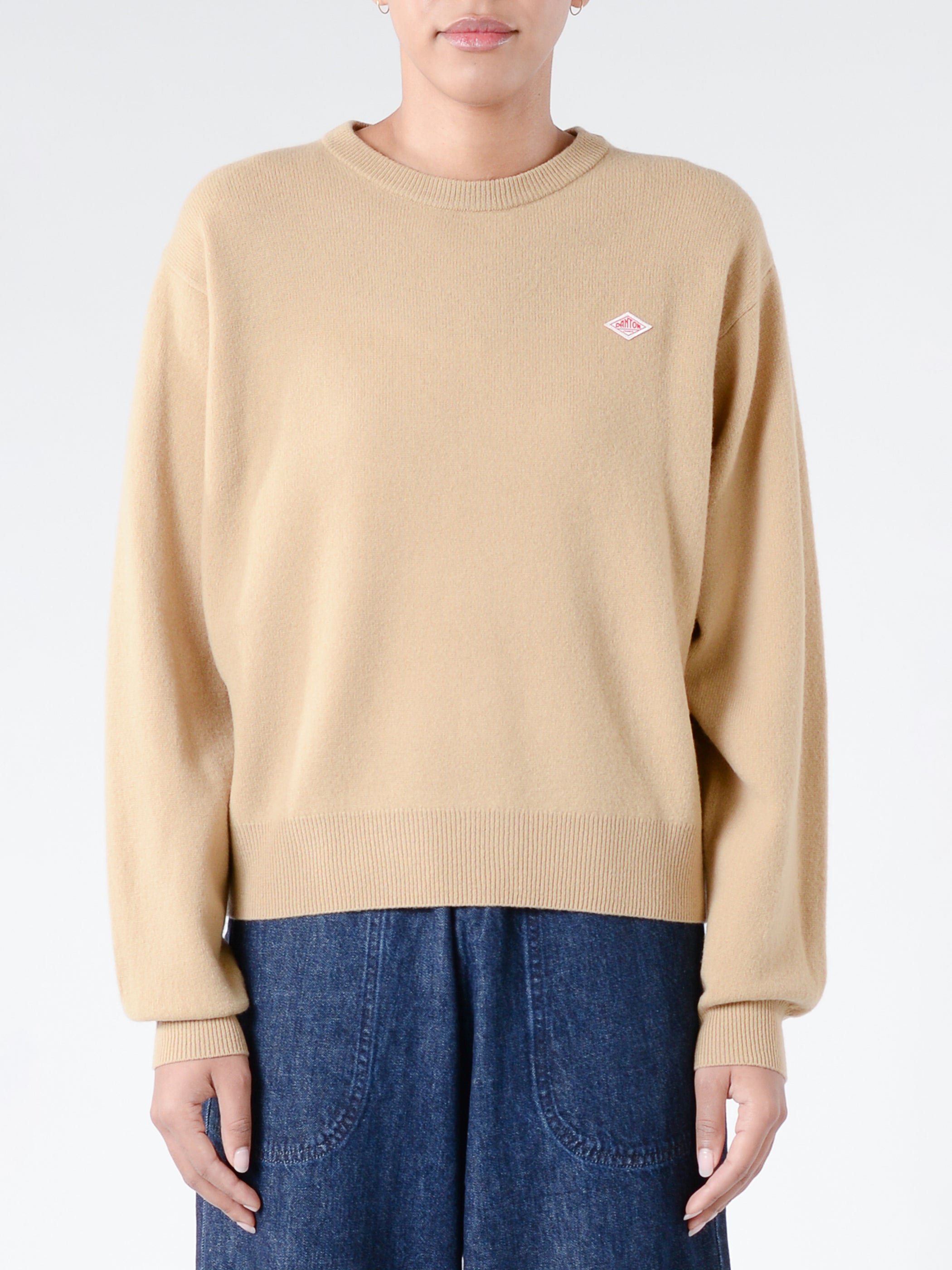 Women's Lambswool Crew Neck Knit Pullover