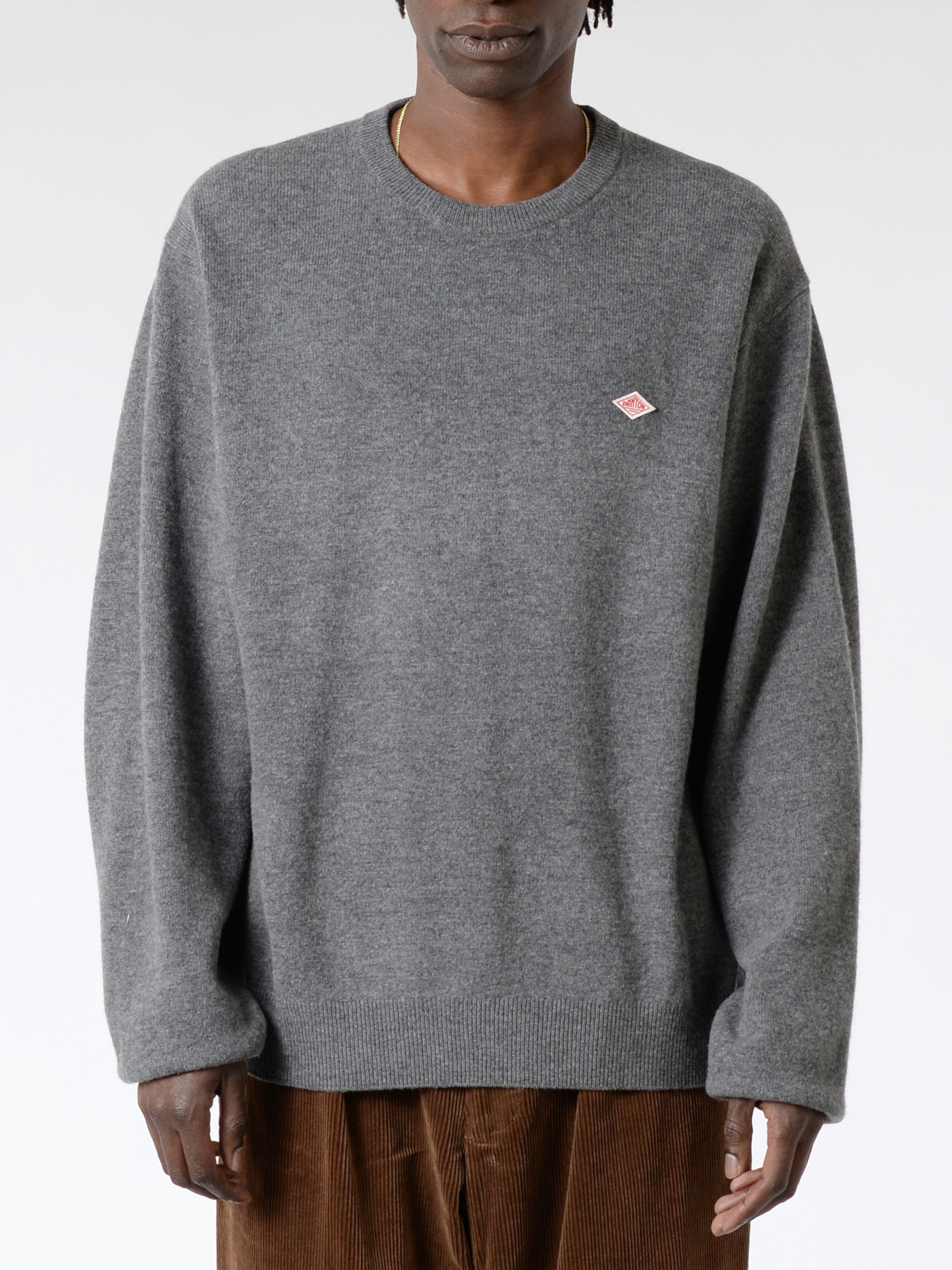 Lambswool Crew Neck Knit Pullover