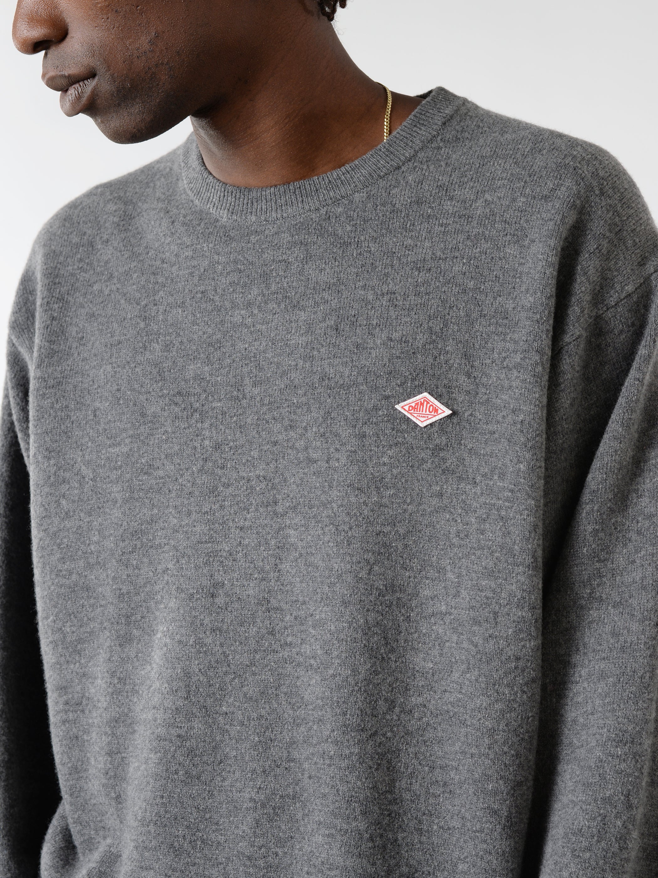 Lambswool Crew Neck Knit Pullover