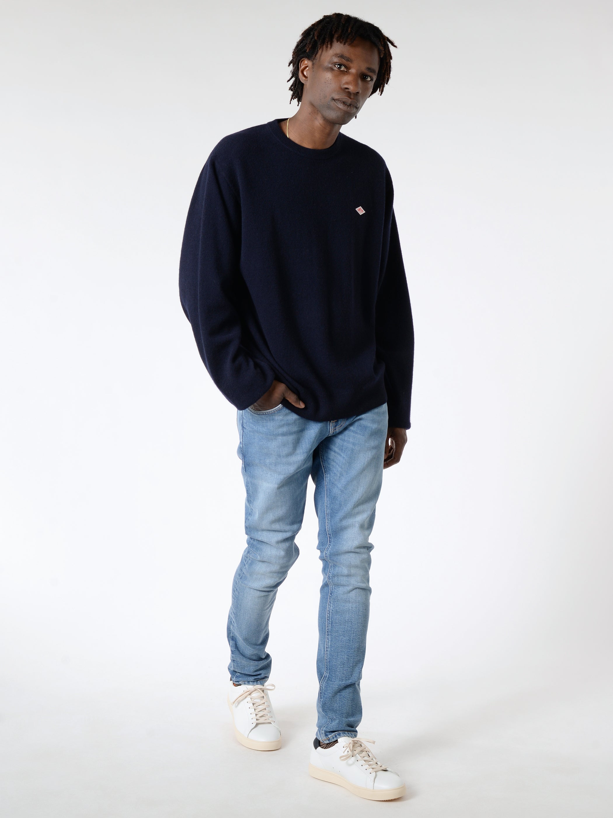 Lambswool Crew Neck Knit Pullover