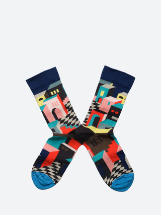Bonne Maison Dark Blue Decor Sock