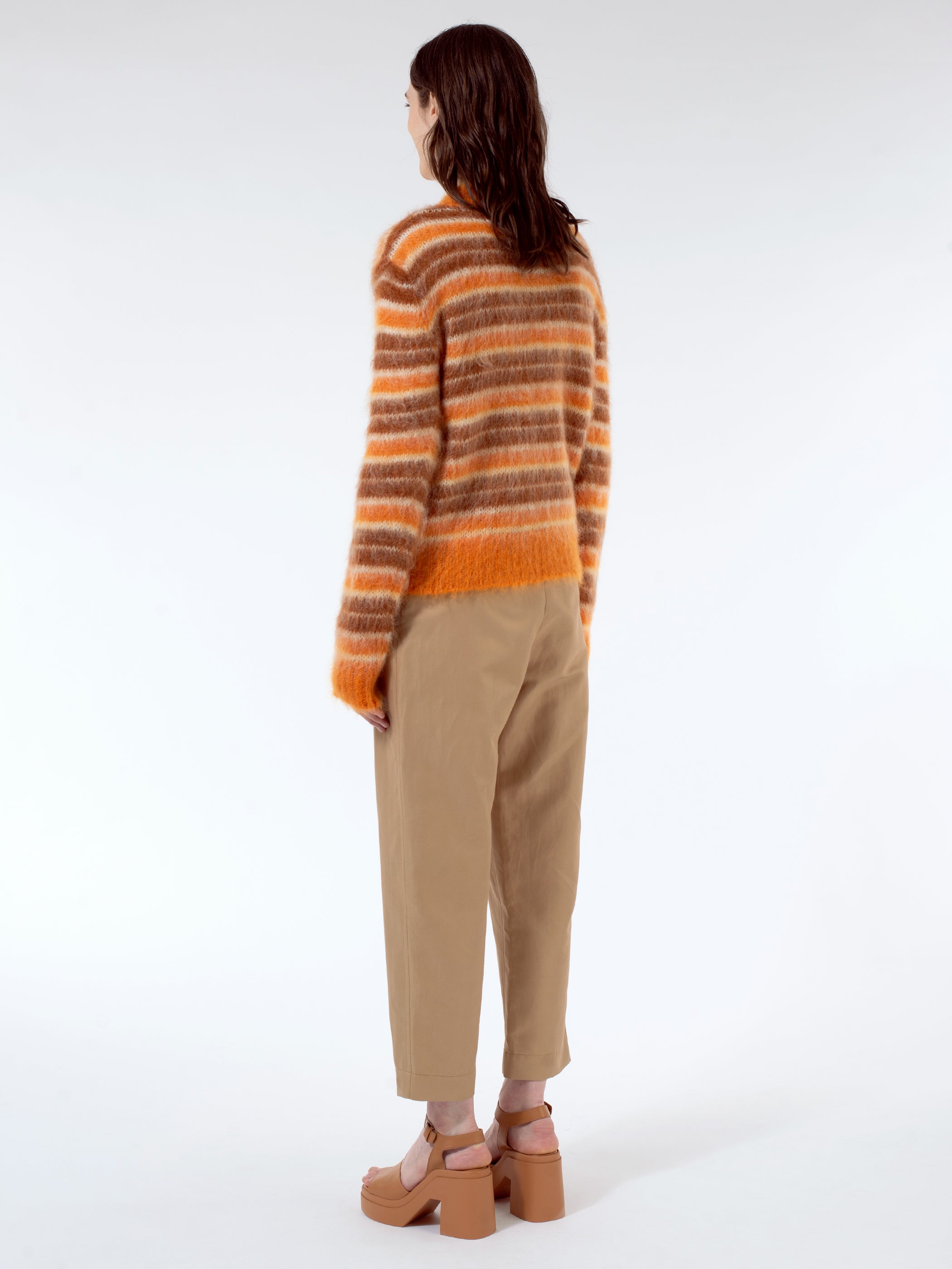 Striped Mohair And Wool Sweater