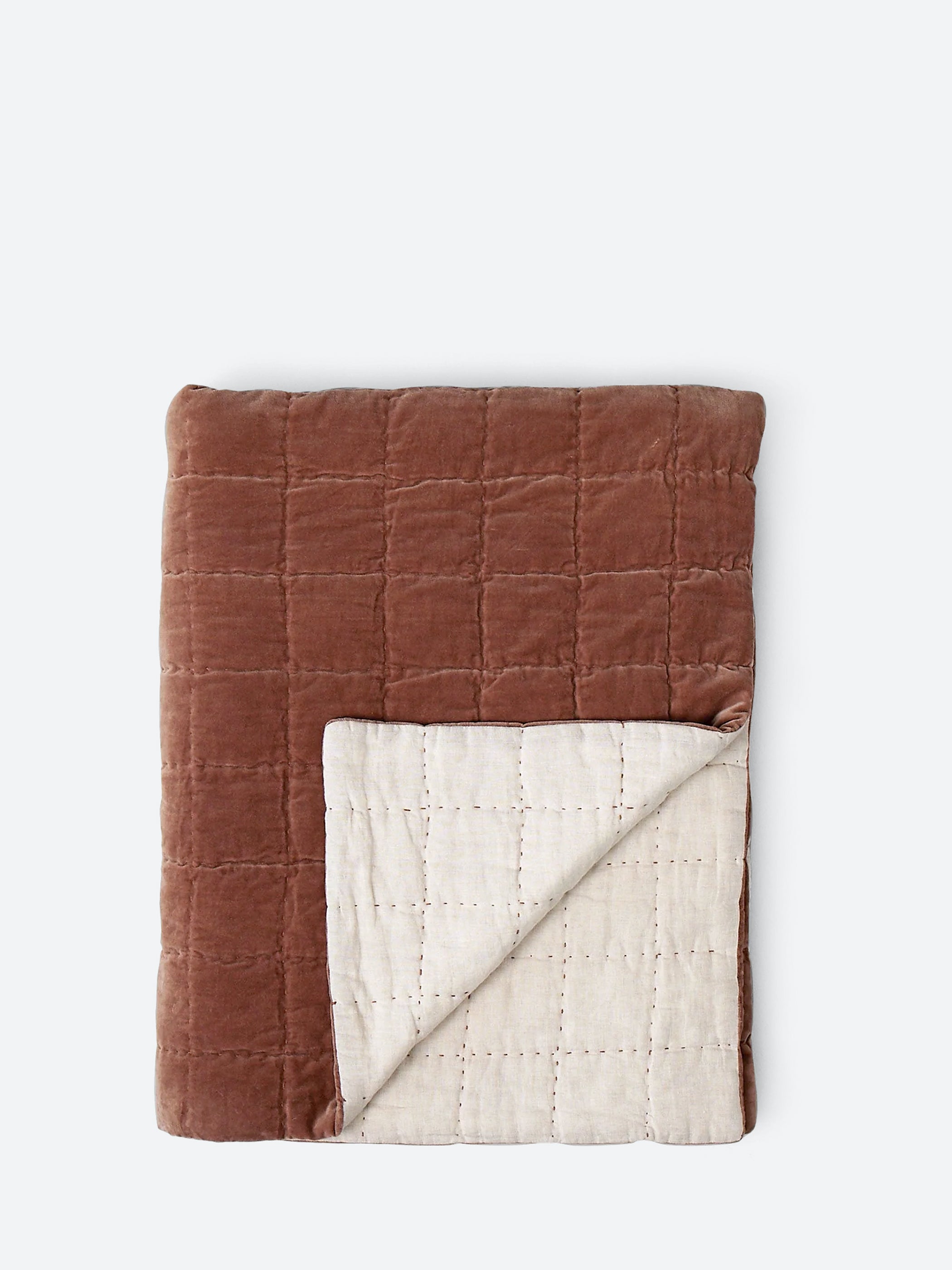 Hand Stitched Velvet Quilt