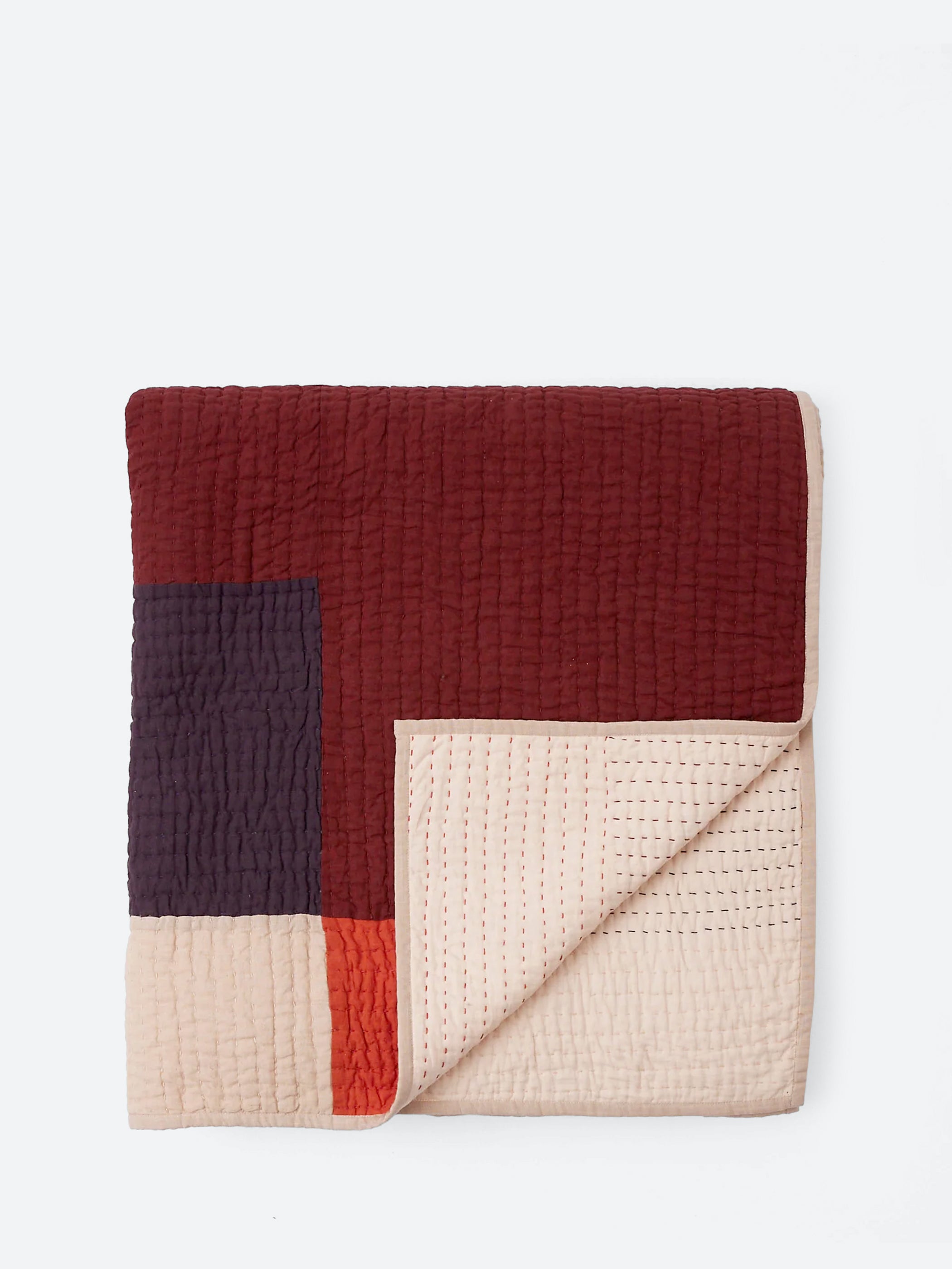 Colour Block Patchwork Quilt