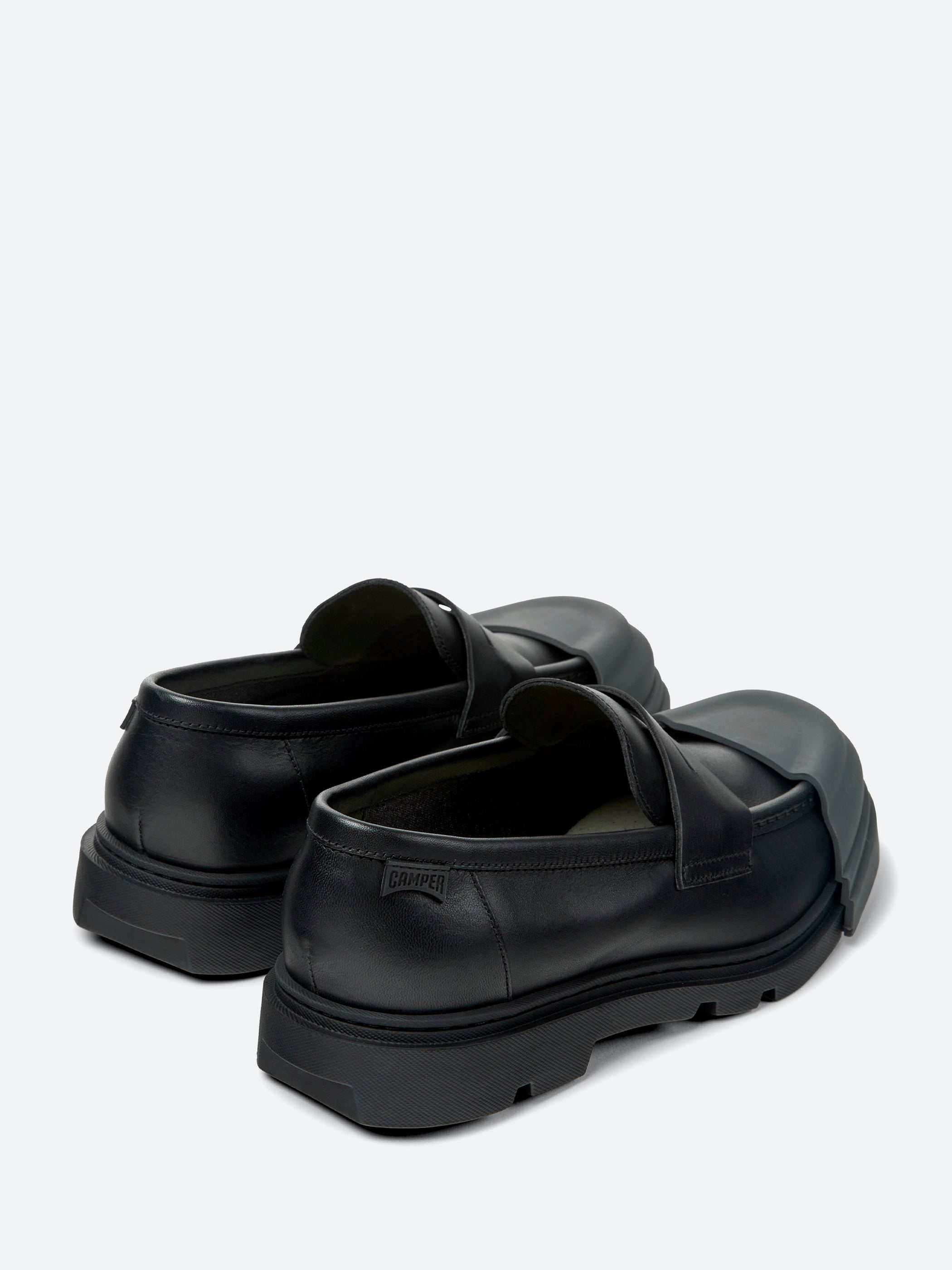 Camper - Junction Loafers in Black (Green Toe) – gravitypope