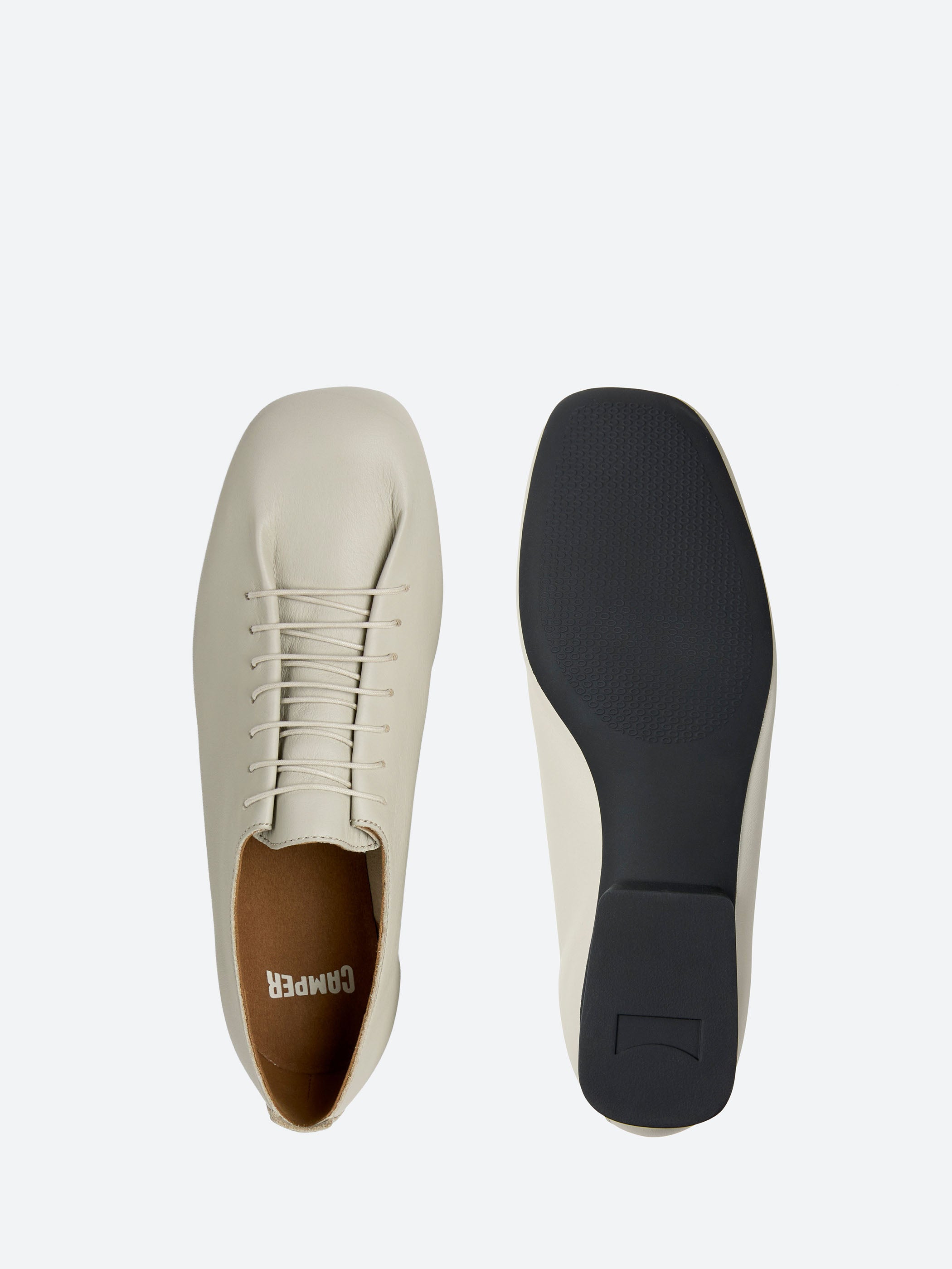 Camper - Casi Myra Leather Shoes in Light Beige – gravitypope