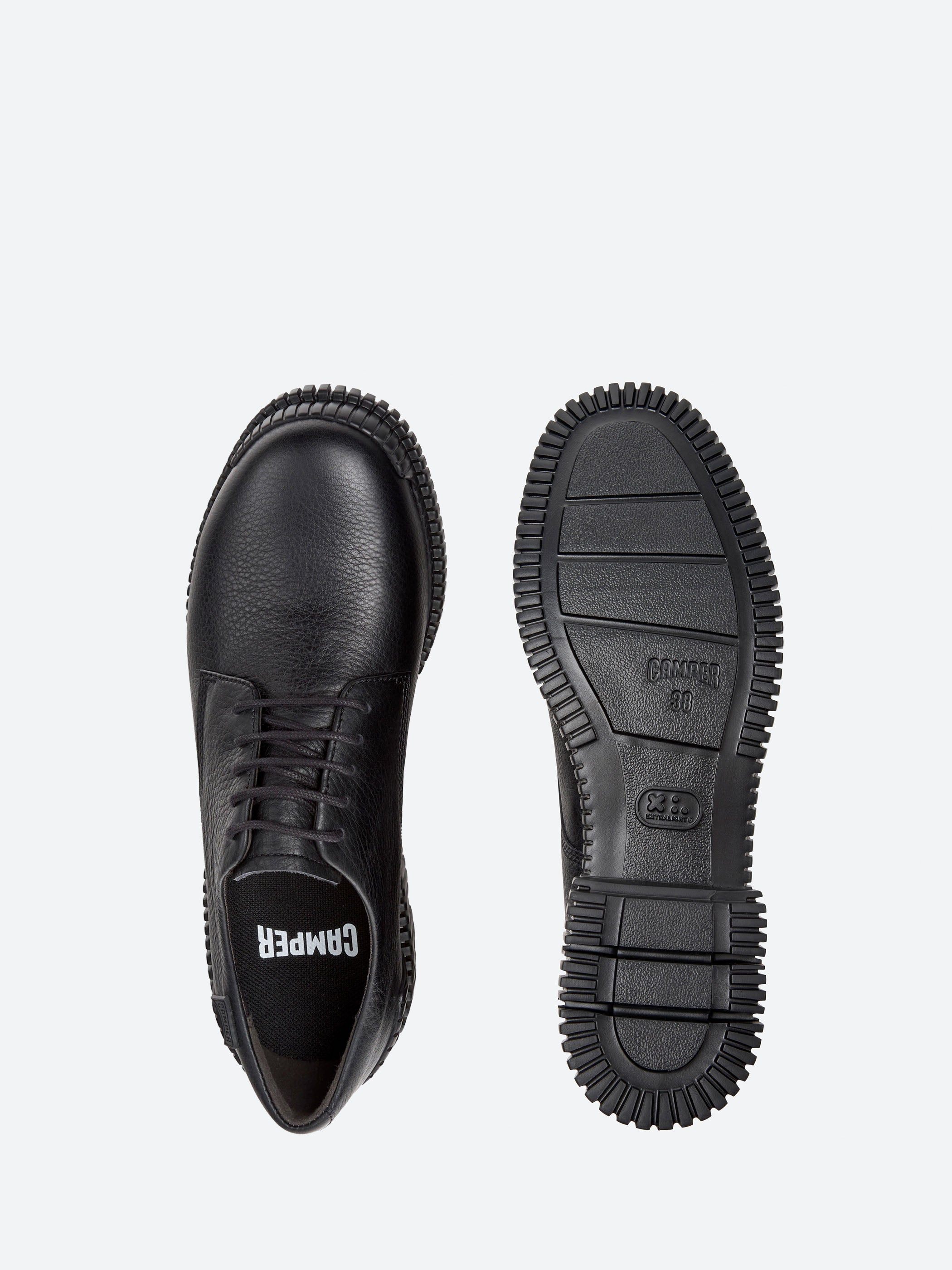 Camper - Pix Leather Shoes in Black – gravitypope