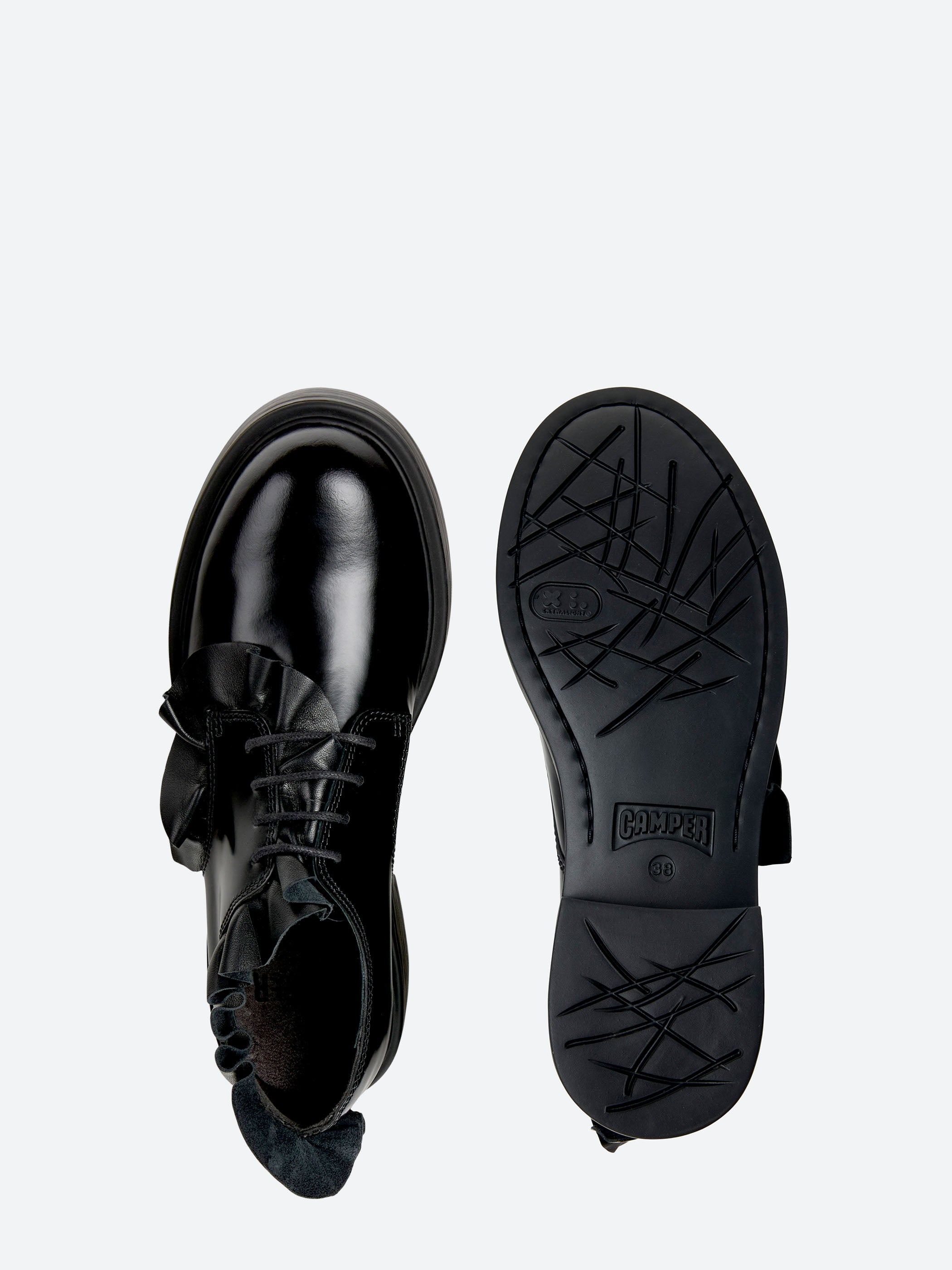 Camper - Women's Dean Leather Shoes in Black – gravitypope