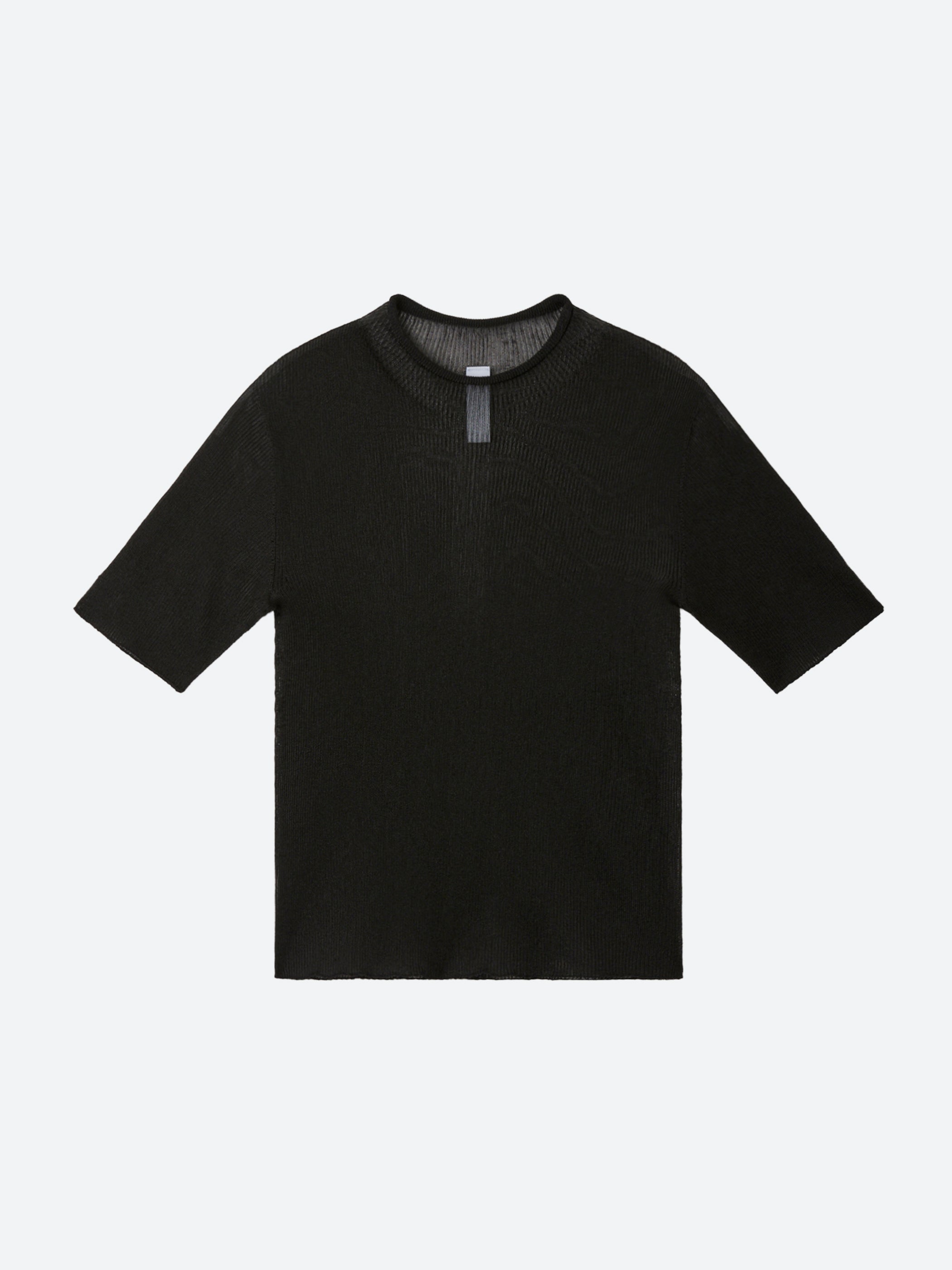 トップス CFCL PORTRAIT LUCENT SHORT SLEEVE TOP CFCL - Portrait Lucent Short Sleeve Top in Black – gravitypope