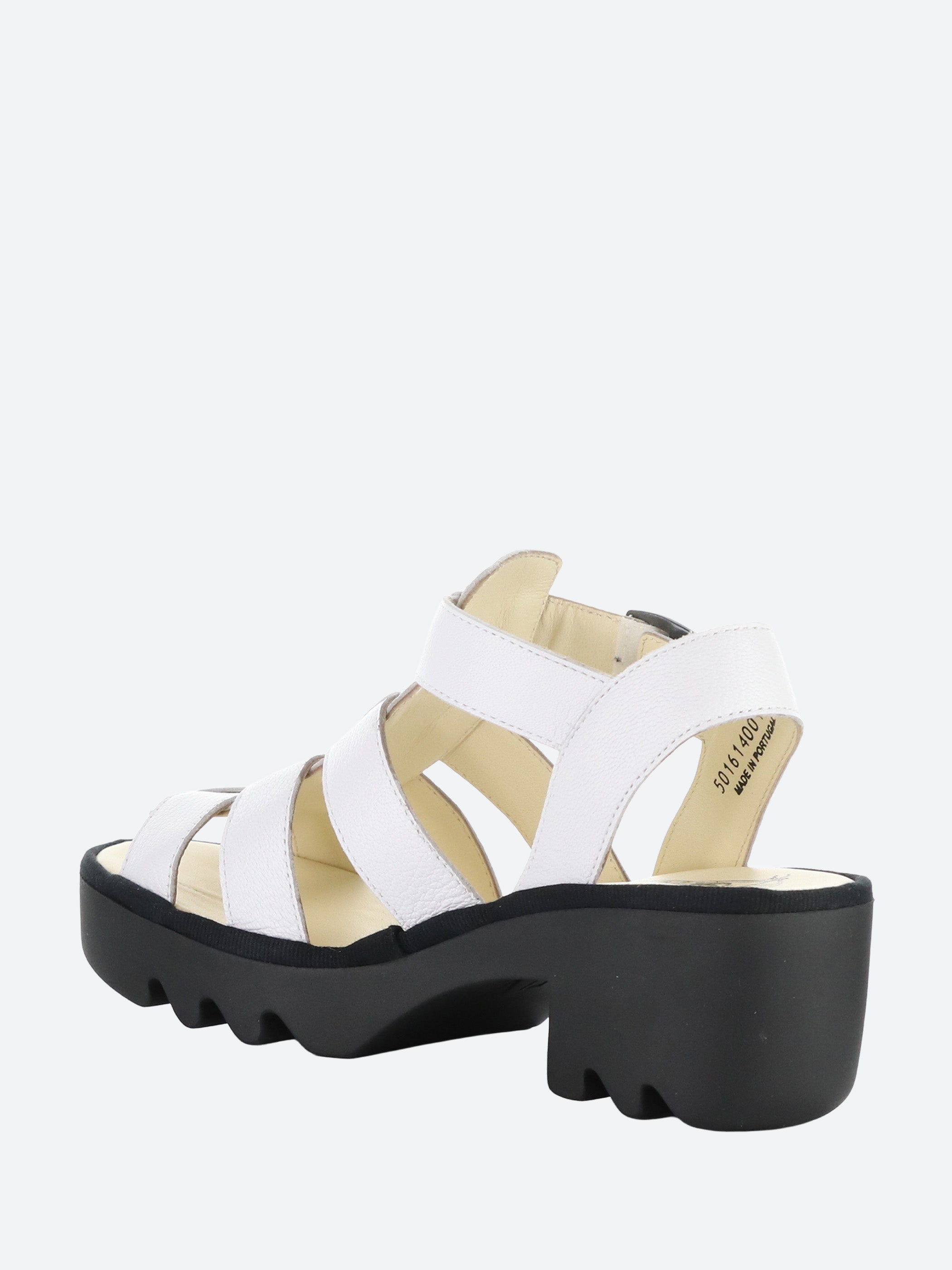 【fig London】tulle PT Fly London - Tull Sandals in Off White – gravitypope