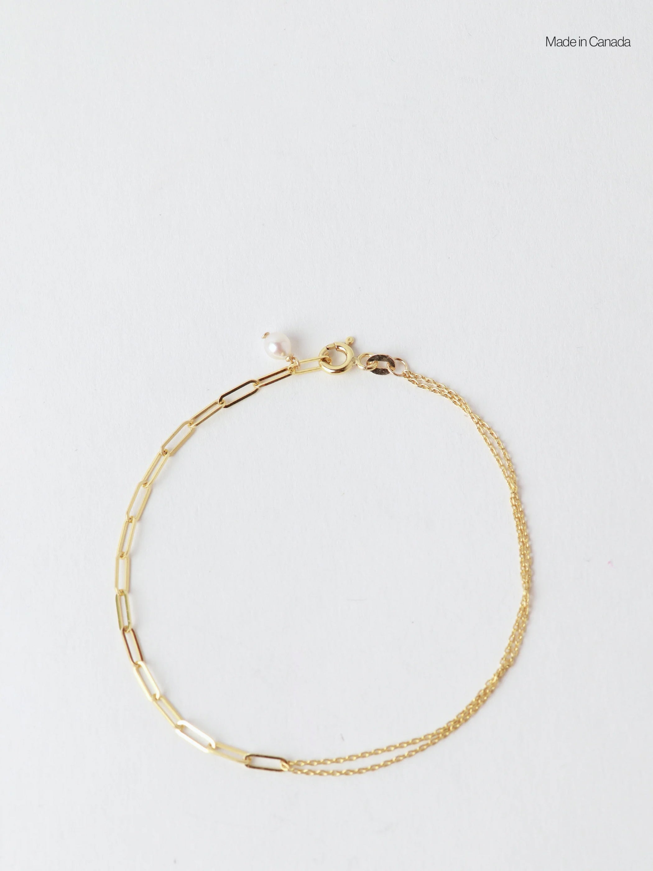 Petite Link Double Chain Bracelet