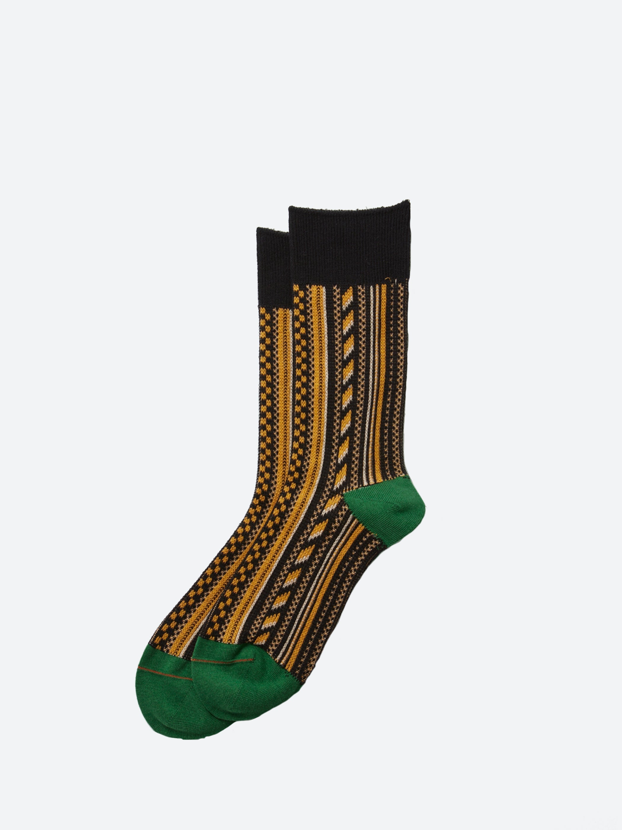 Multi Vertical Jacquard Sock