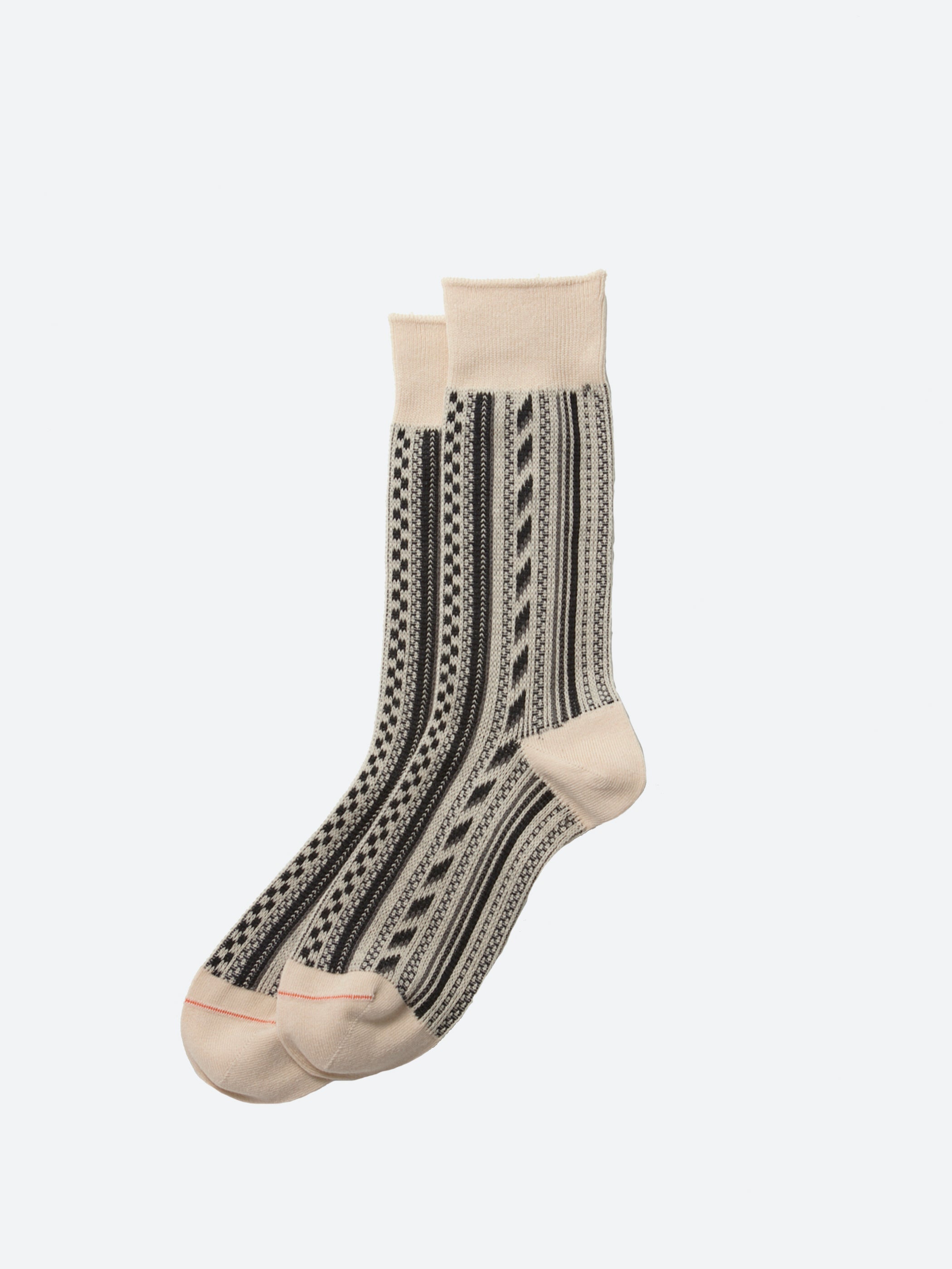 Multi Vertical Jacquard Sock