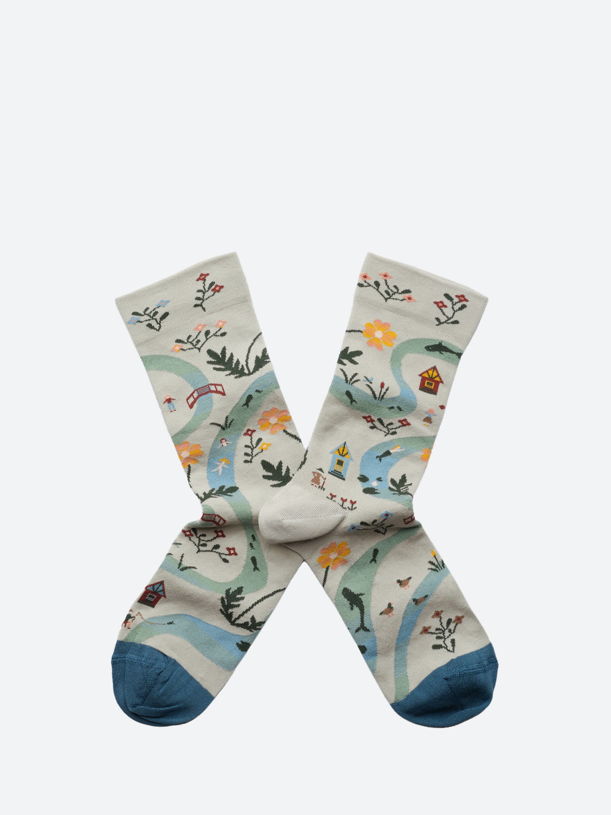 Celadon River Sock