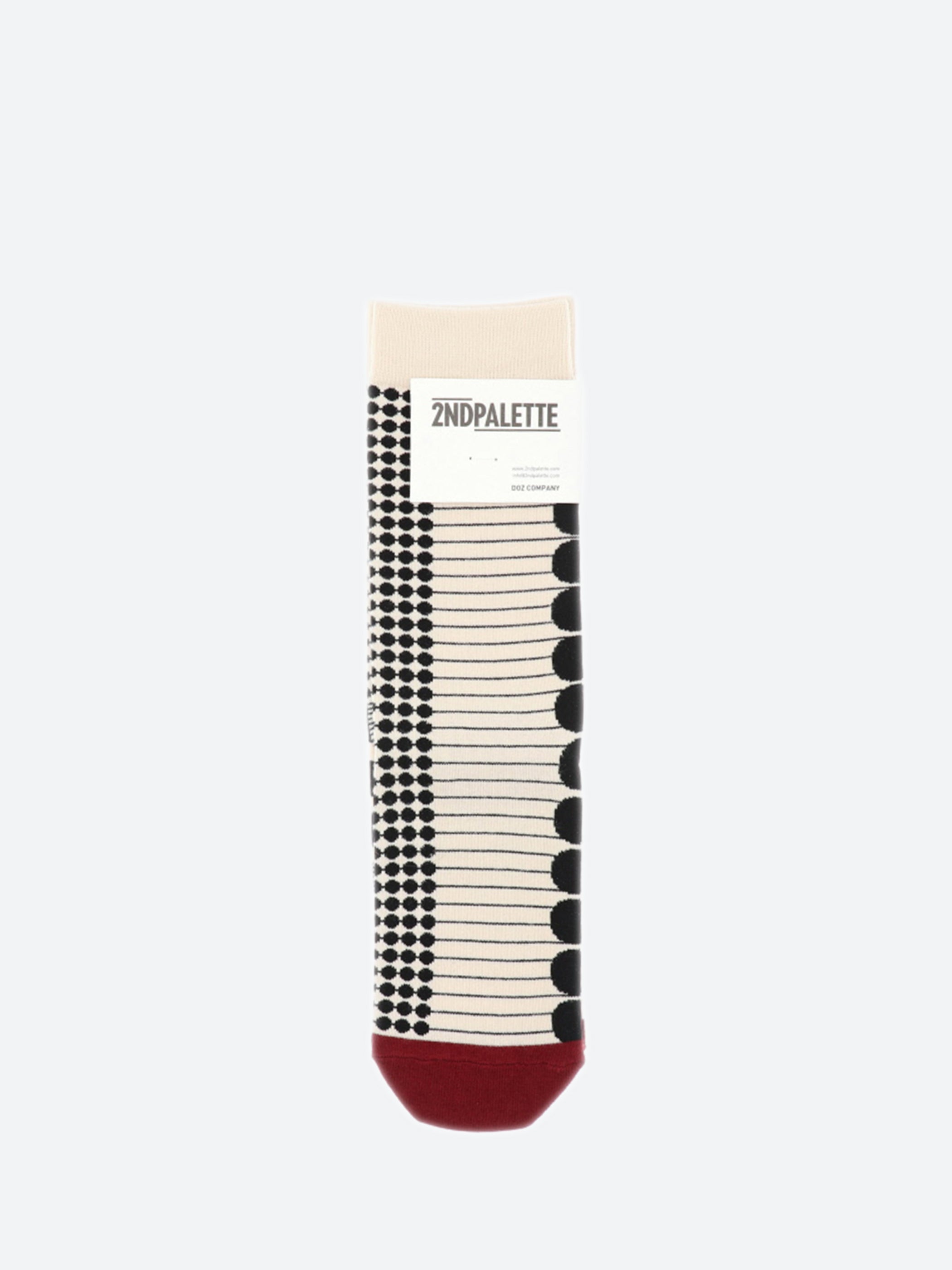 Wine Dot Sock