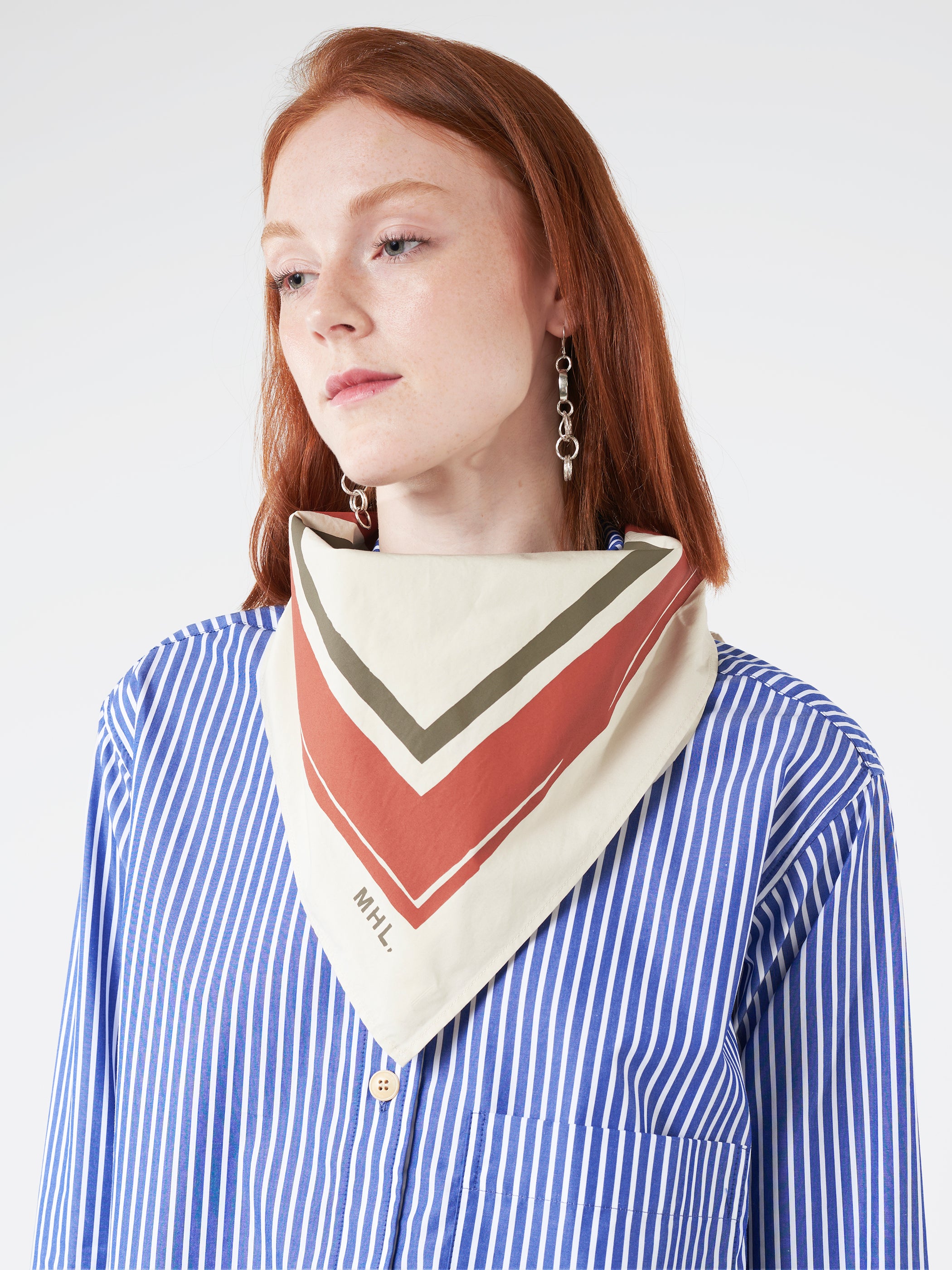 Mhl Painted Border Scarf