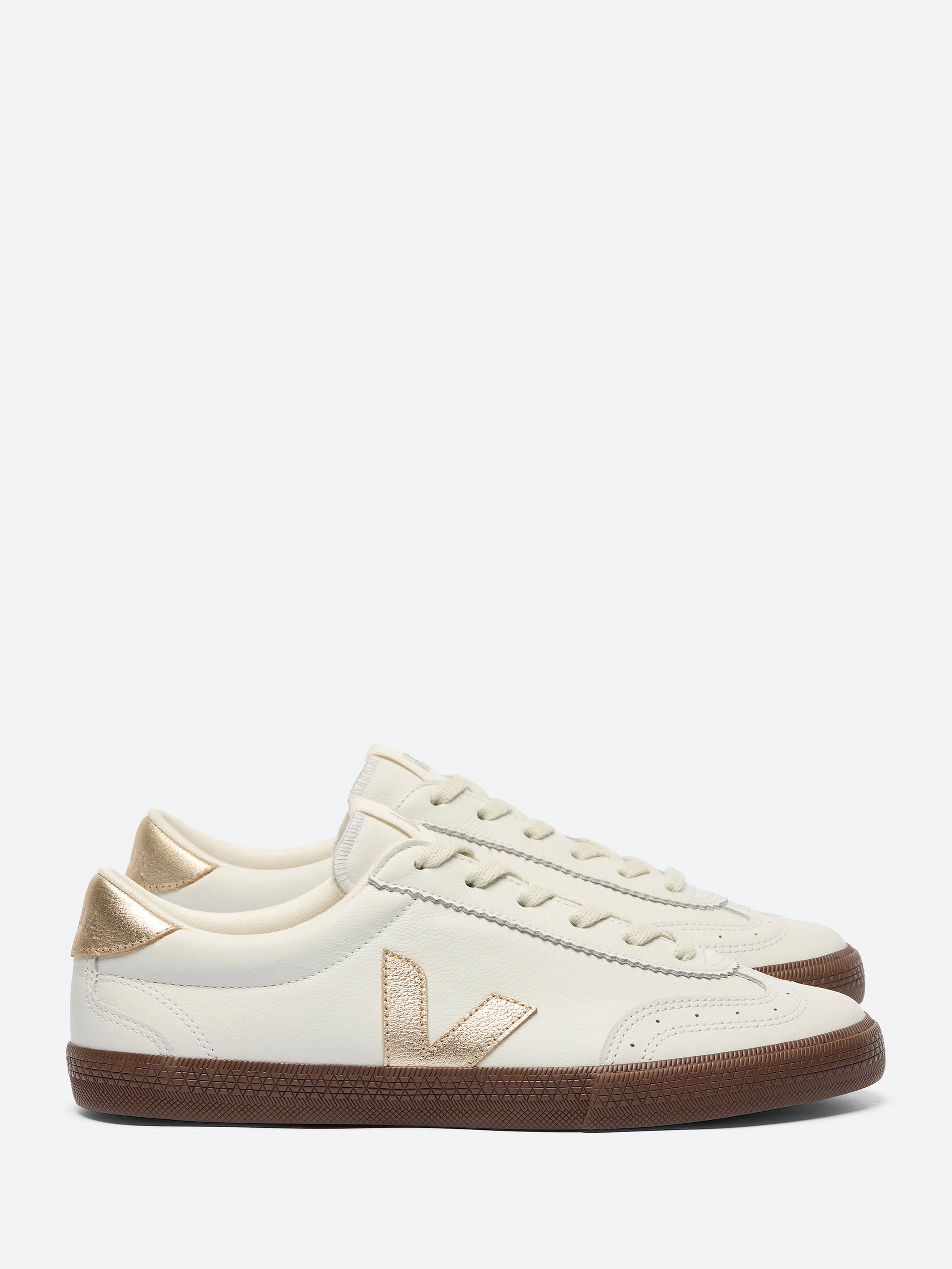 Veja - Volley Leather in White and Natural – gravitypope