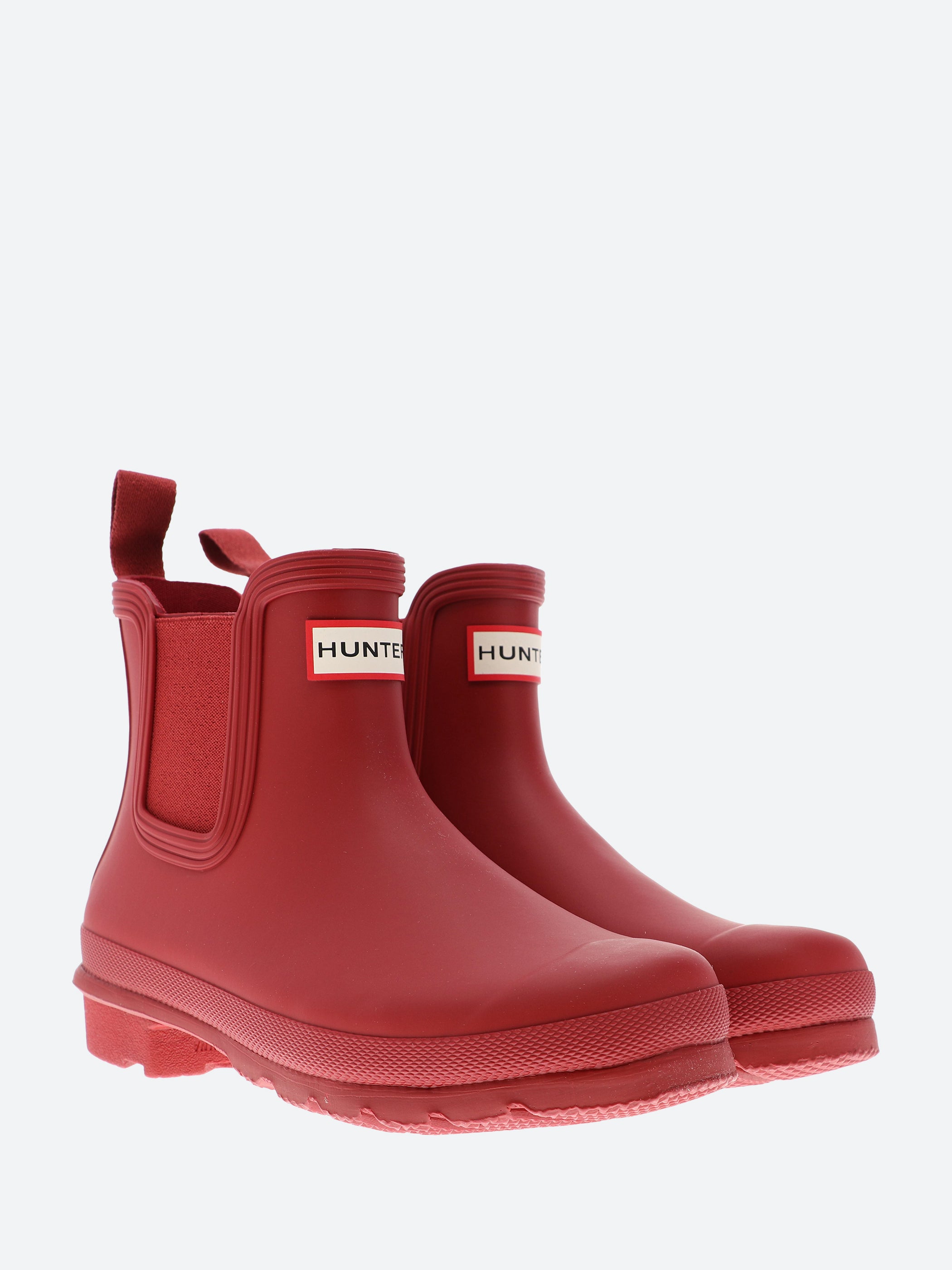 Hunter Original Chelsea Boot in Military Red gravitypope